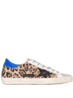 Golden Goose кроссовки Superstar с леопардовым принтом
