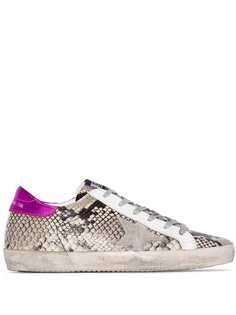 Golden Goose кеды Superstar с тиснением под змеиную кожу