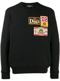 Dsquared2 толстовка с нашивкой-логотипом