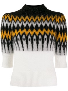 Laneus трикотажный свитер с контрастными вставками