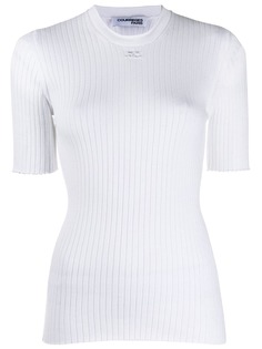 Courrèges трикотажный топ в рубчик