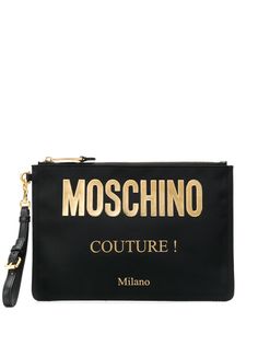 Moschino клатч с логотипом