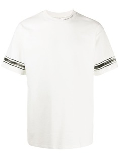 Golden Goose футболка с контрастными полосками и логотипом
