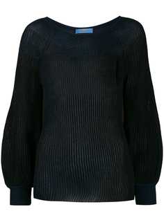 Blumarine puffed sleeve lurex jumper