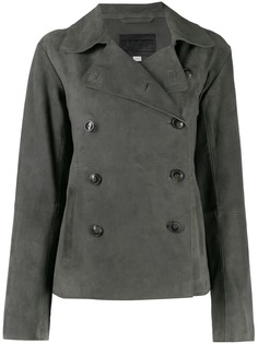 Closed double-breasted fitted jacket
