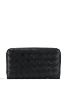 Bottega Veneta intrecciato zipped wallet