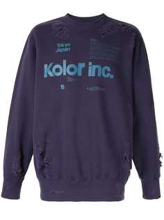 Kolor printed logo sweatshirt