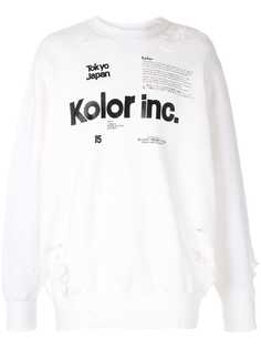 Kolor printed logo sweatshirt