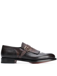Santoni лоферы с бахромой