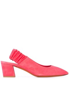 Santoni туфли-лодочки с эластичным ремешком на пятке