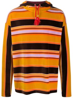 Marni velvet striped hoodie