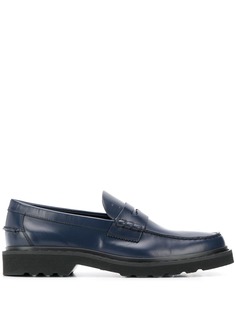 Tods logo embossed loafers Tod`S