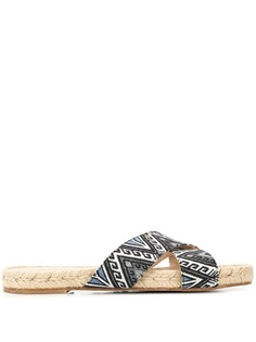 Solange Sandals твиловые сандалии с принтом