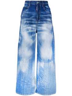 Dsquared2 джинсы широкого кроя с завышенной талией