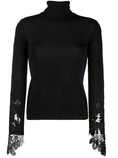 Ermanno Scervino джемпер с кружевной вставкой