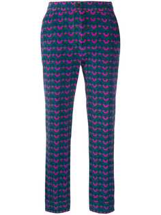Pt01 all-over print trousers
