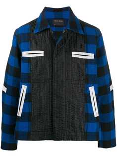Craig Green куртка-рубашка в клетку со вставками