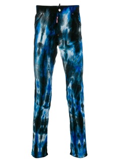 Dsquared2 брюки с принтом тай-дай