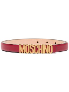 Moschino ремень с металлическим логотипом