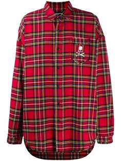 Mastermind Japan check print shirt