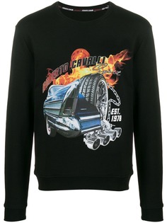 Roberto Cavalli car motif sweatshirt