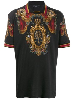 Dolce & Gabbana рубашка-поло с принтом
