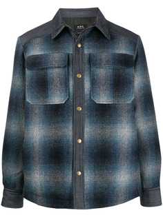 A.P.C. plaid shirt jacket