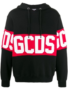 Gcds oversized logo print hoodie