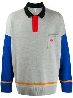 Loewe polo neck colourblock jumper