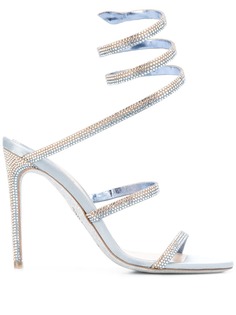 René Caovilla embellished twist strap sandals