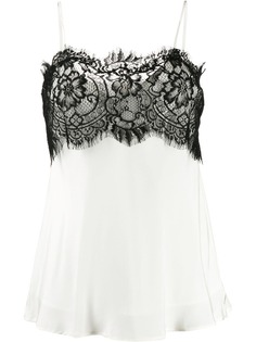 Gold Hawk lace detail camisole top