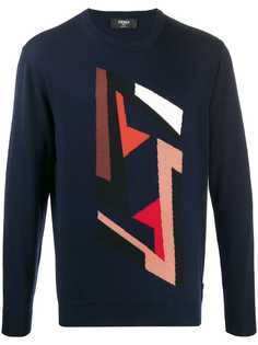 Fendi Futuristic FF motif jumper