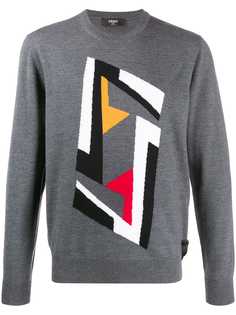 Fendi Futuristic FF motif jumper