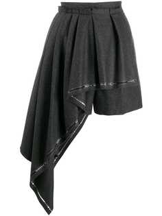 Alexander McQueen pleated drape shorts