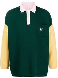 Loewe colour block polo shirt
