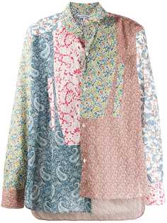 Loewe patchwork asymmetric shirt