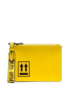 Off-White arrow printed pouch bag