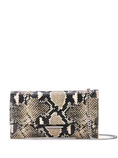 Loeffler Randall snakeskin print crossbody bag