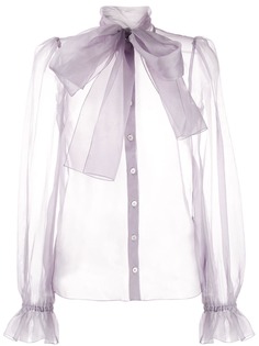 Dolce & Gabbana pussybow organza shirt