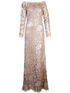Tadashi Shoji кружевное платье с открытыми плечами