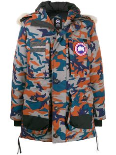 Canada Goose парка с камуфляжным принтом