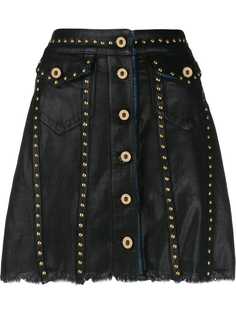 Versace Jeans Couture короткая юбка с заклепками