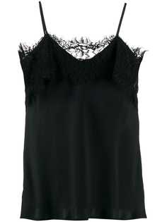 Gold Hawk lace-trimmed cami top