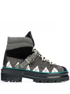 Bally argyle high-top sneakers