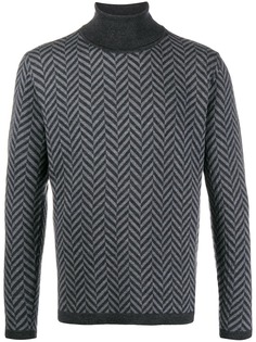 Barena geometric roll-neck sweater