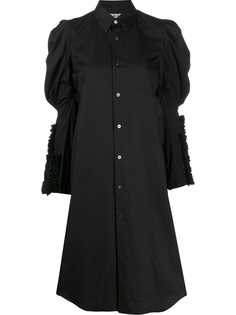 Comme Des Garçons puffed-shoulder shirt dress