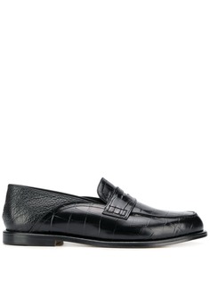 Loewe croc-effect loafers