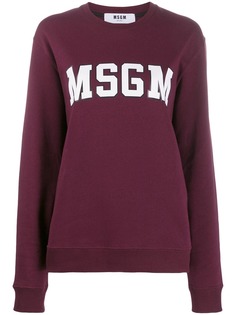 MSGM logo print sweatshirt