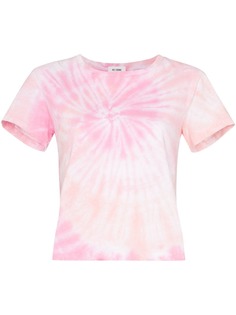 Re/Done tie-dye crop cotton T-shirt