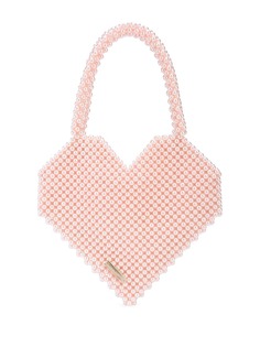 Loeffler Randall Maria beaded heart tote